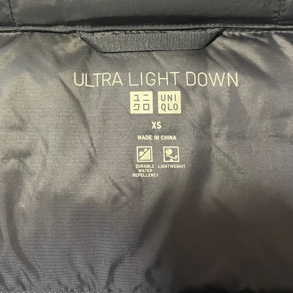 UNIQLO Hooded Down Cocoon Puffer, Navy Sz XS - Picture 4 of 10